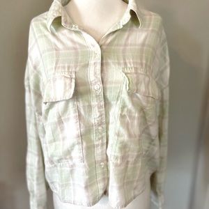 Abercrombie & Fitch Soft Cropped Flannel